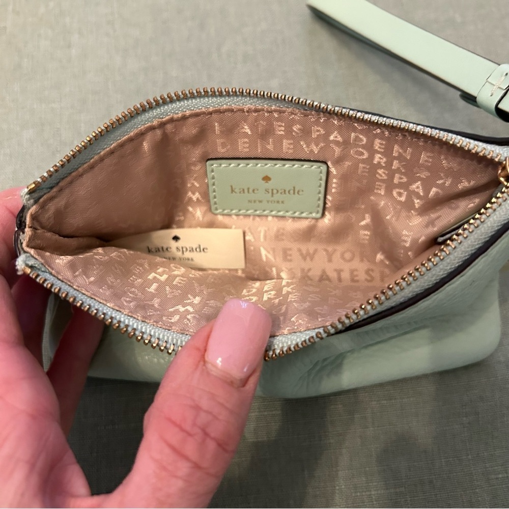 Kate Spade Light Green Wristlet - Picture 5 of 10